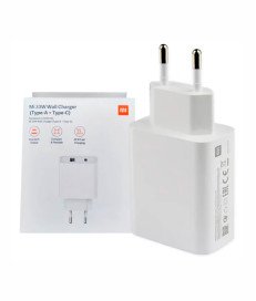 Cargador Xiaomi 33W + Cable Carga rápida-Blanco