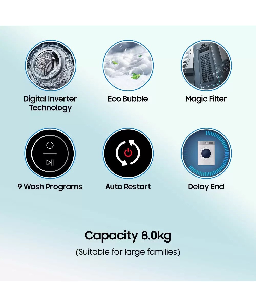 LG 8 kg Fully Automatic Top Load Washing Machine